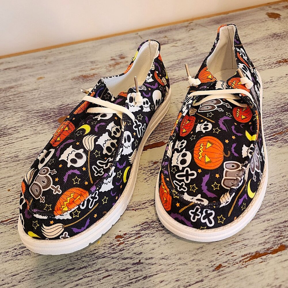 Halloween Themed Slip On Shoes  - New